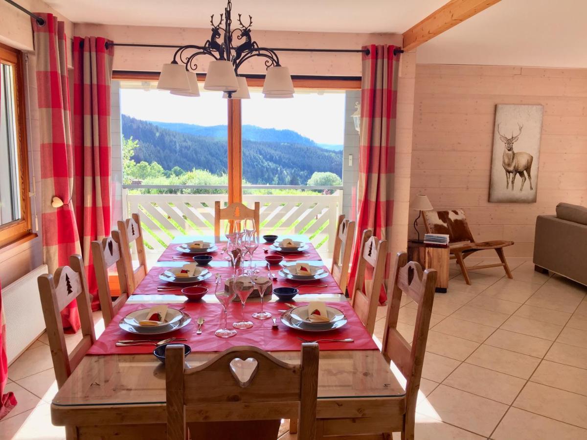 Chalet Le Flocon Bleu - Mauselaine avec vue sur le Lac de Gérardmer Extérieur photo