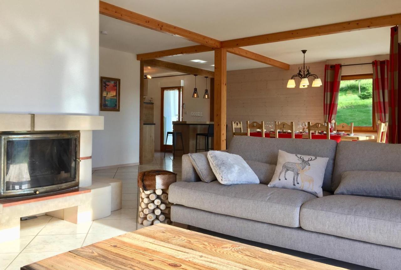 Chalet Le Flocon Bleu - Mauselaine avec vue sur le Lac de Gérardmer Extérieur photo
